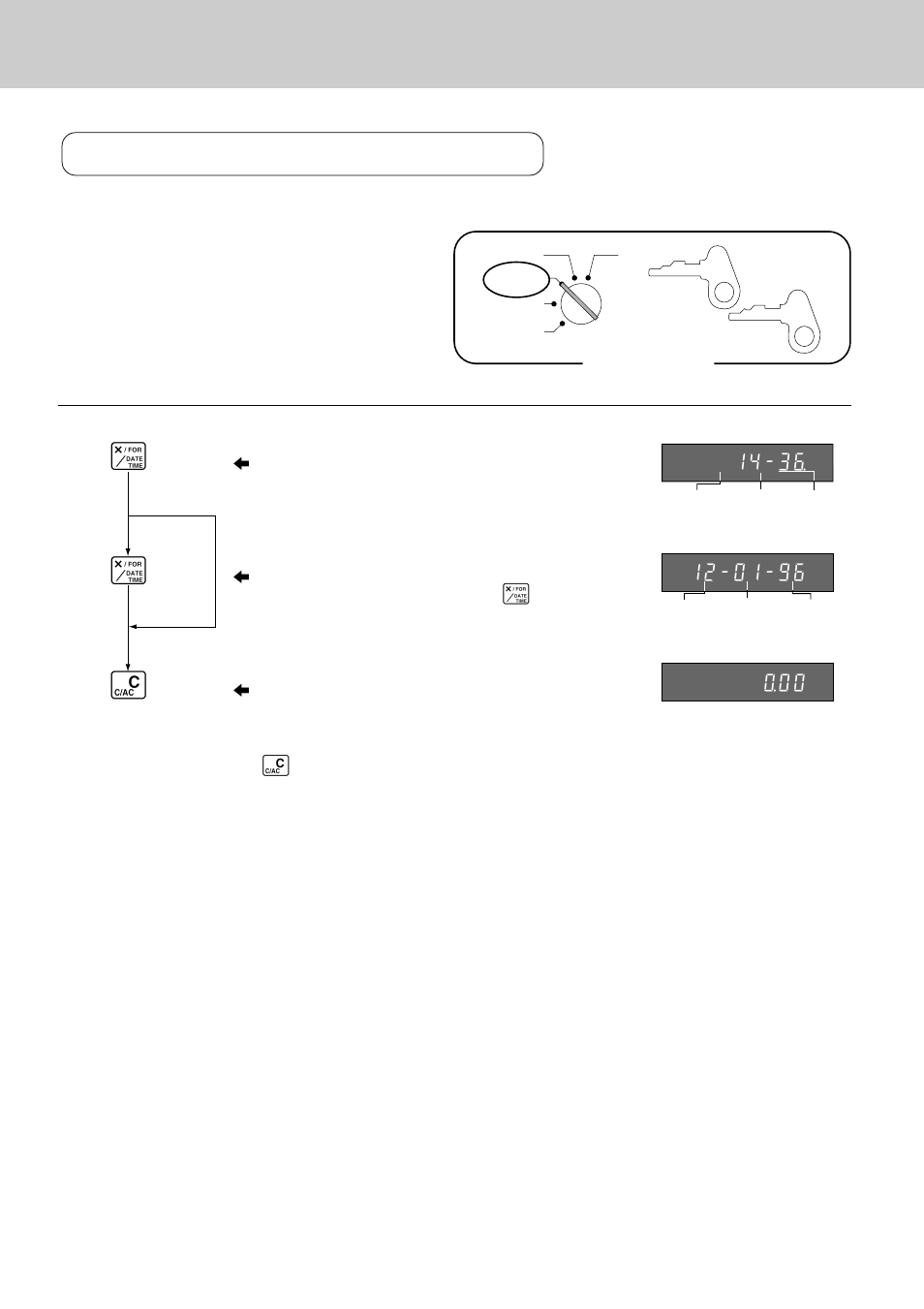 Basic setups and operations, Displaying the time and date | Casio CE-2400 User Manual | Page 20 / 88