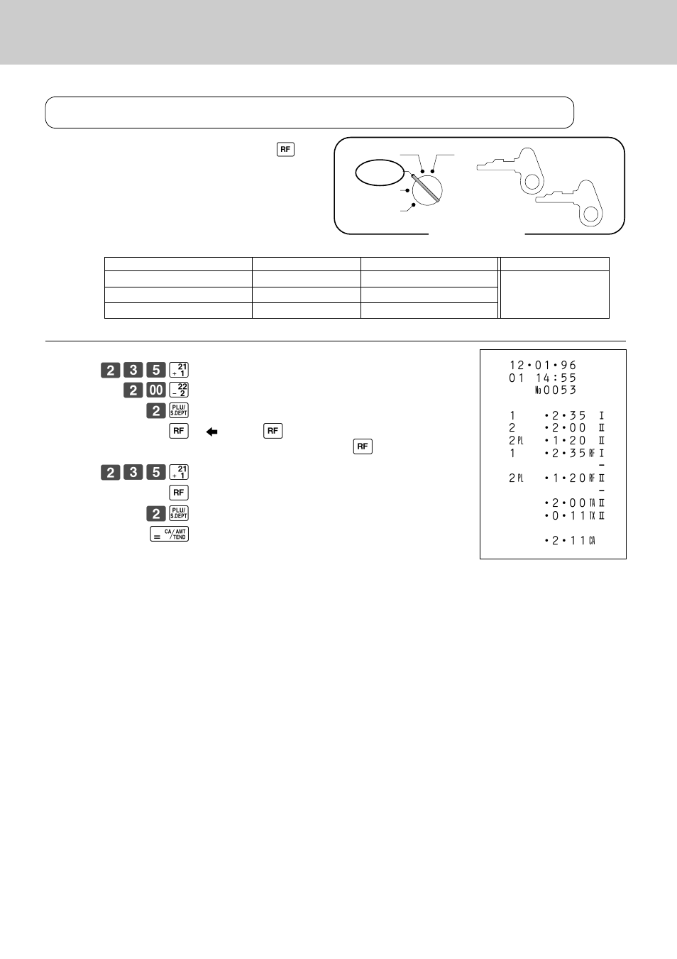 Basic setups and operations, Registering returned goods in the reg mode | Casio CE-2400 User Manual | Page 48 / 88