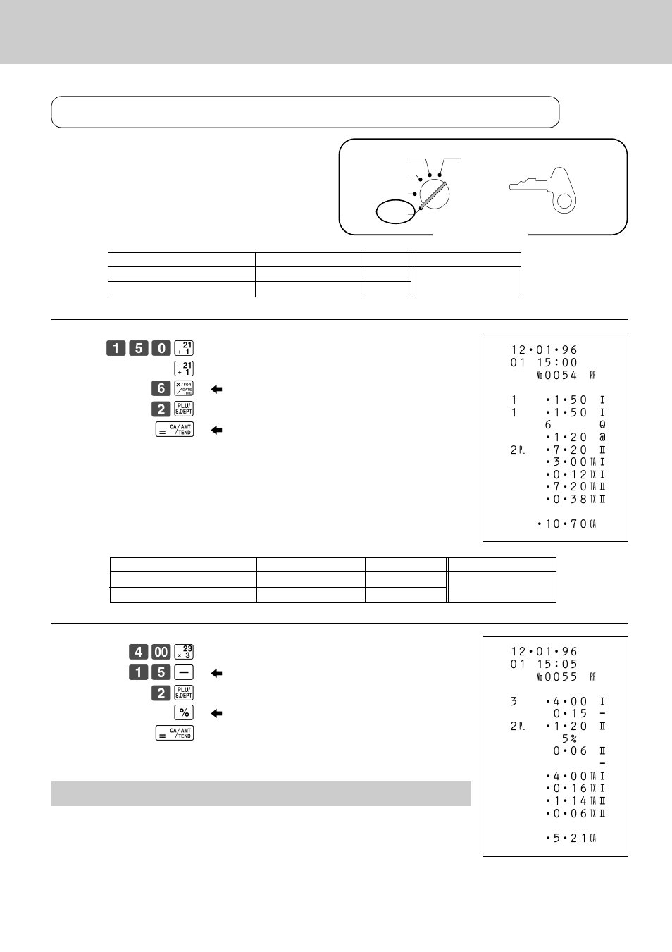 Rf registering returned goods in the rf mode, Important, Mode switch | Operation receipt ⁄fi‚ ¡ ¡ fl x, Operation receipt ›— £ ⁄fi | Casio CE-2400 User Manual | Page 49 / 88