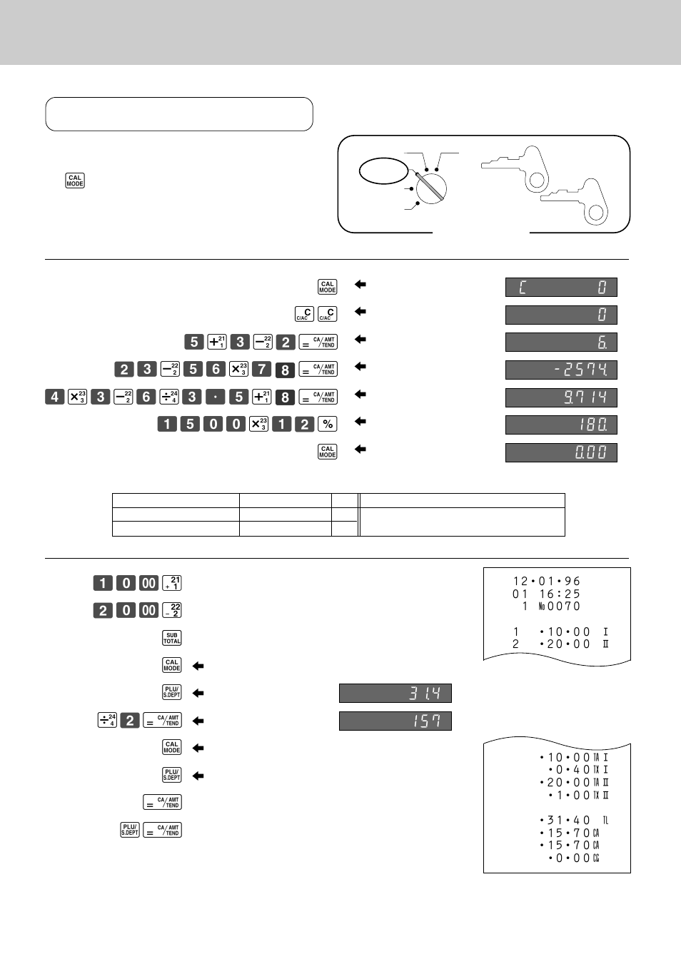More setups and operations, Calculator functions | Casio CE-2400 User Manual | Page 66 / 88