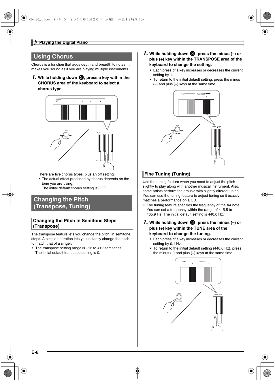 Casio CDP-120 User Manual | Page 10 / 18