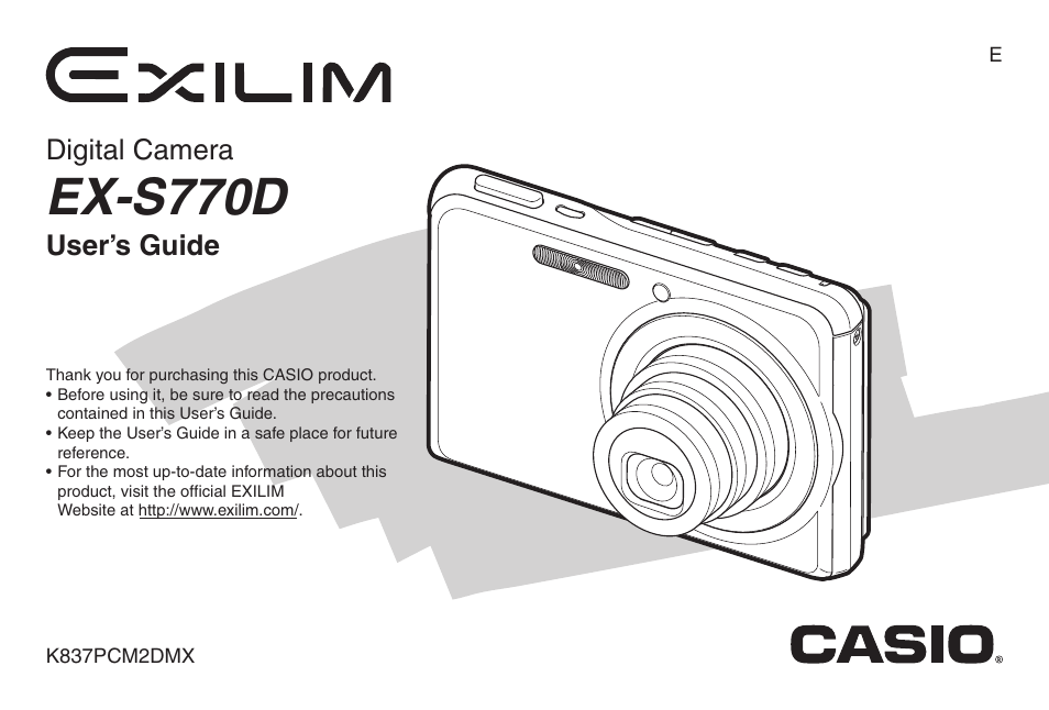 Casio EX-S770D User Manual | 285 pages