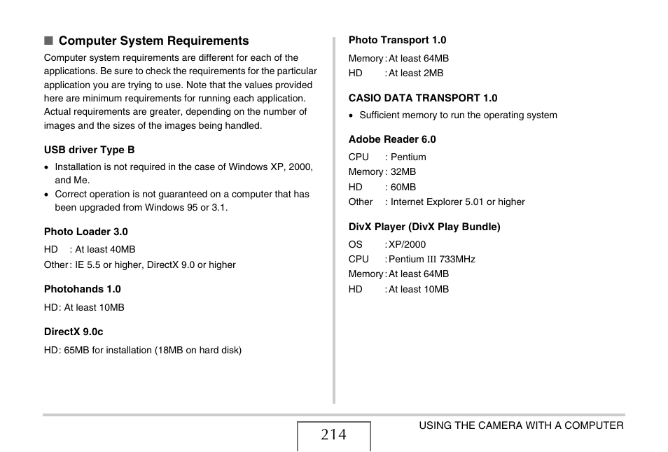 Casio EX-S770D User Manual | Page 214 / 285