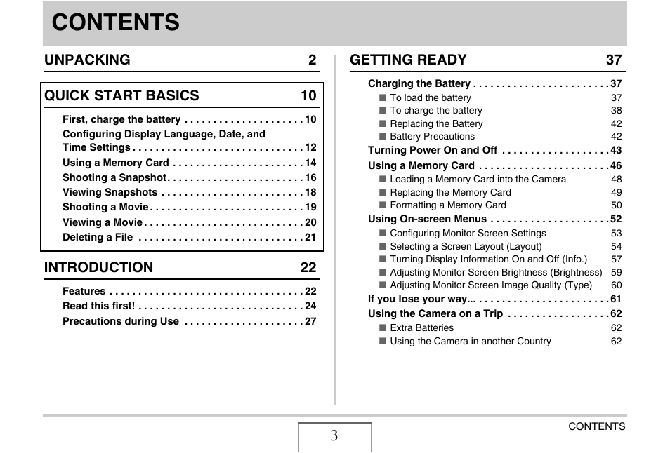 Casio EX-S770D User Manual | Page 3 / 285