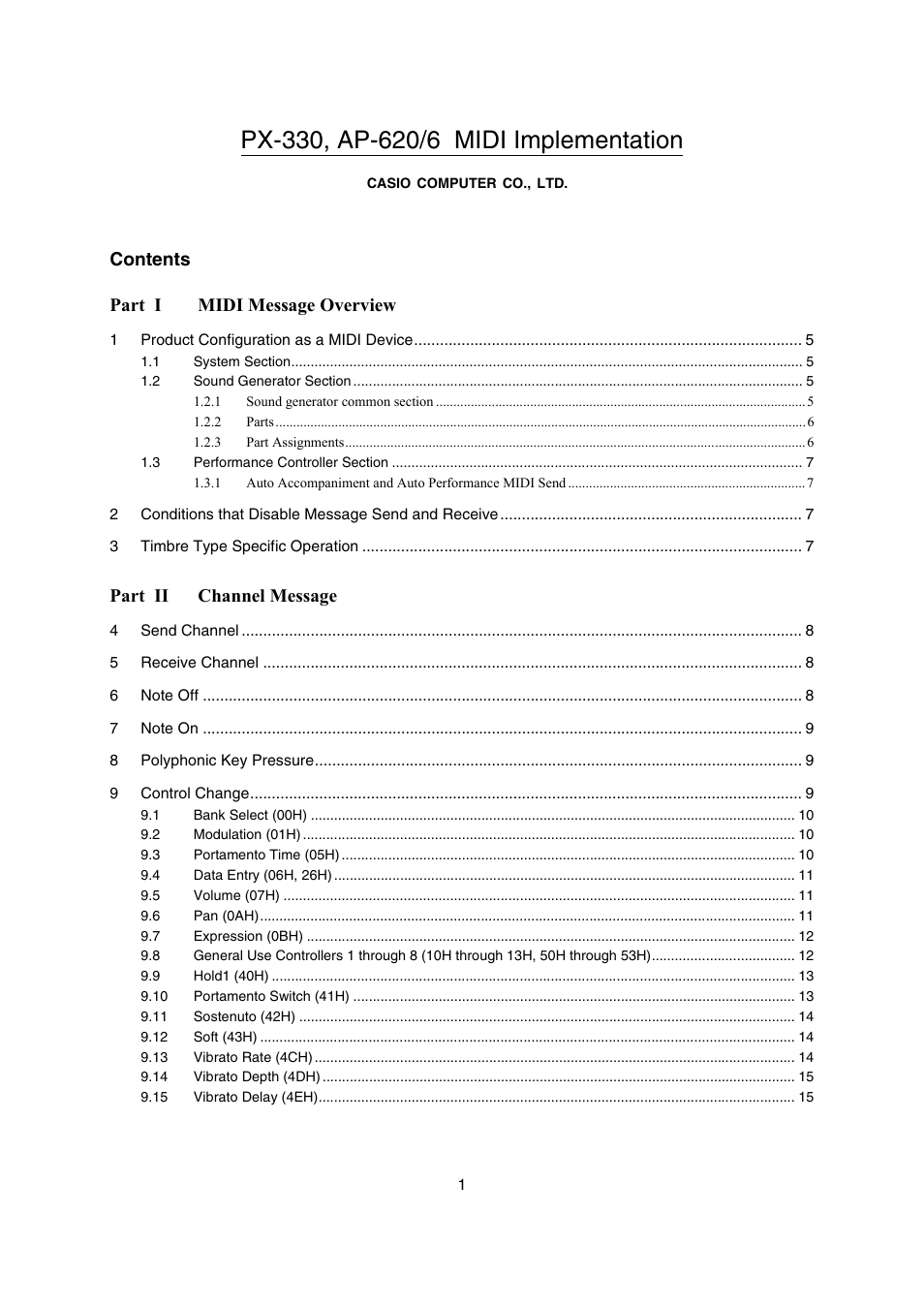 Casio PX-330 User Manual | 48 pages
