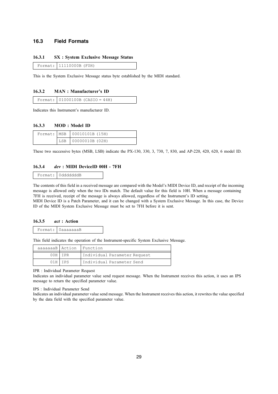 Casio PX-330 User Manual | Page 29 / 48