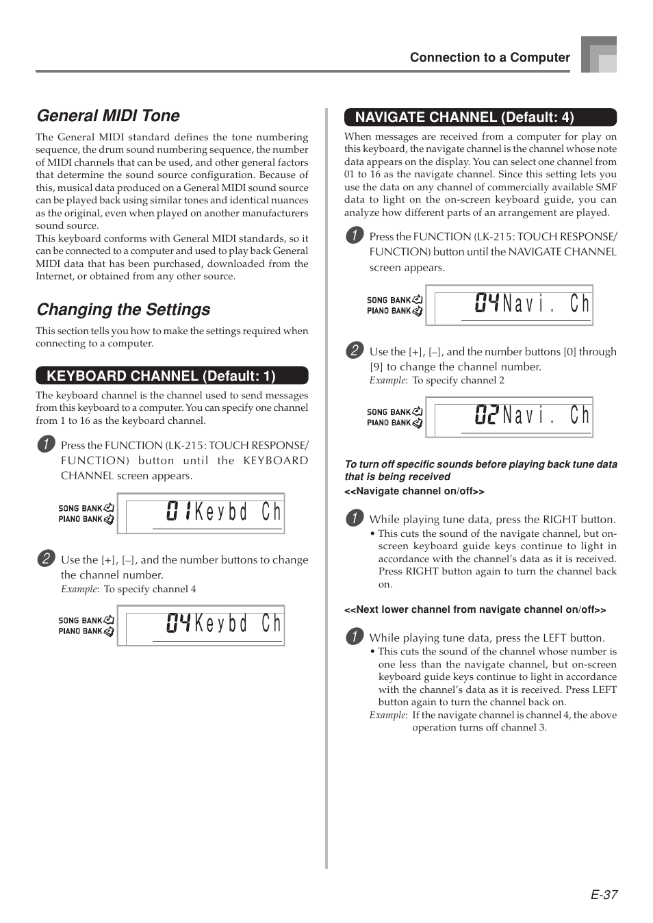 Casio LK-215 User Manual | Page 39 / 59