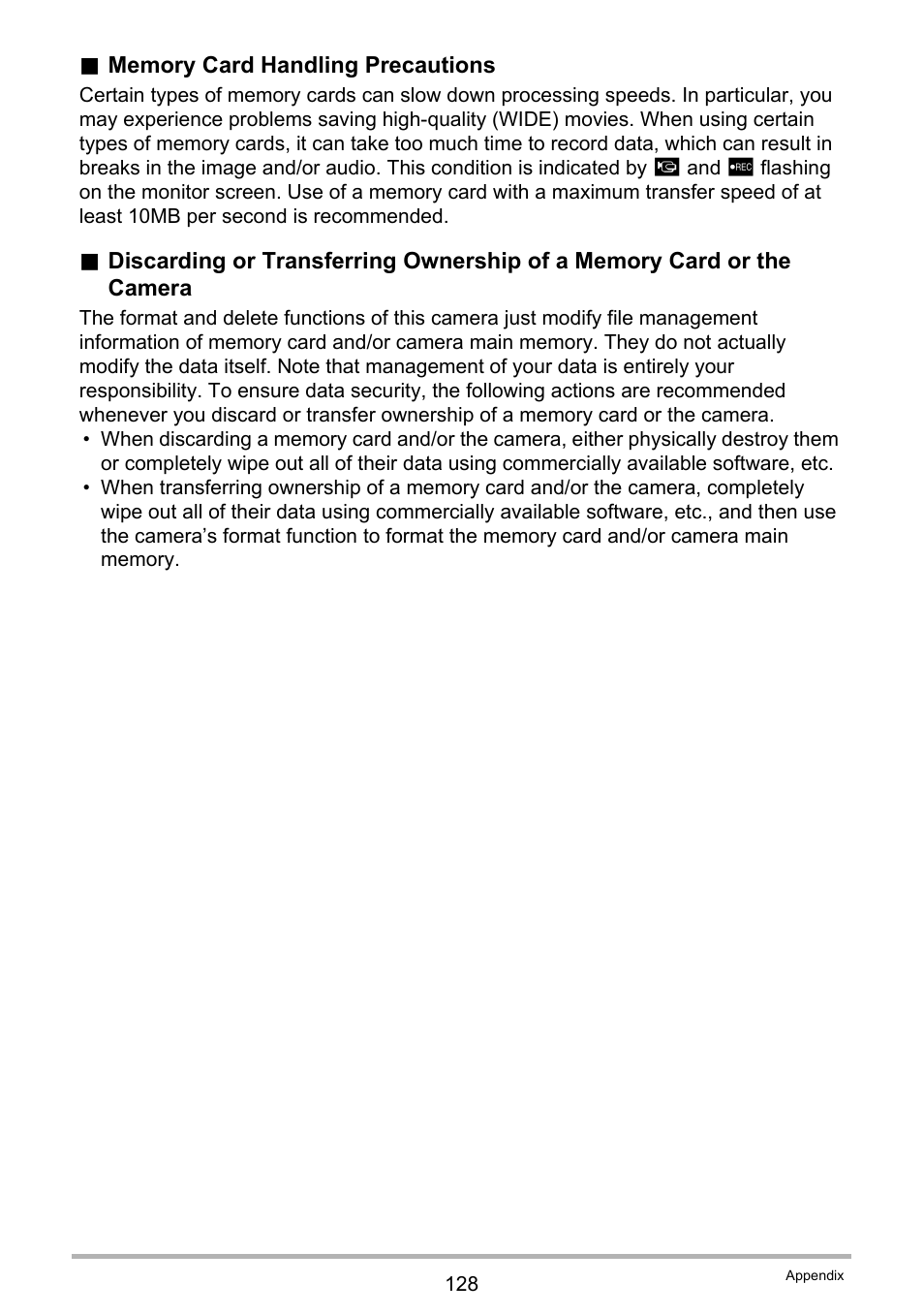 Casio EXILIM EX-Z37 User Manual | Page 128 / 145