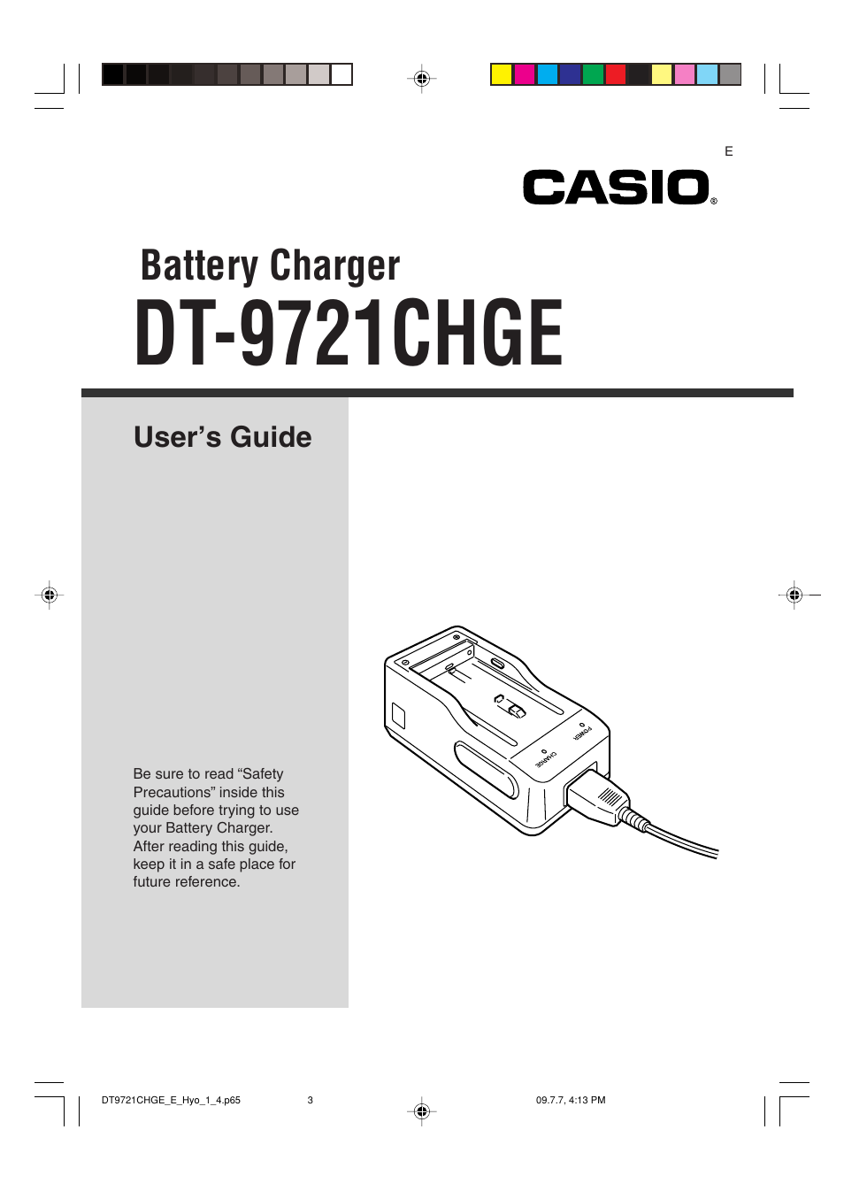 Casio DT-9721CHGE User Manual | 10 pages