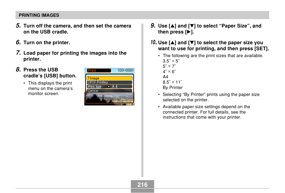 Casio EX-Z850 User Manual | Page 216 / 279