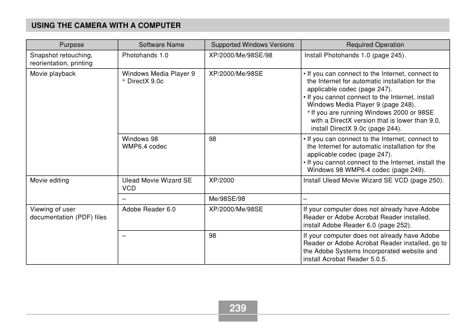 Casio EX-Z850 User Manual | Page 239 / 279