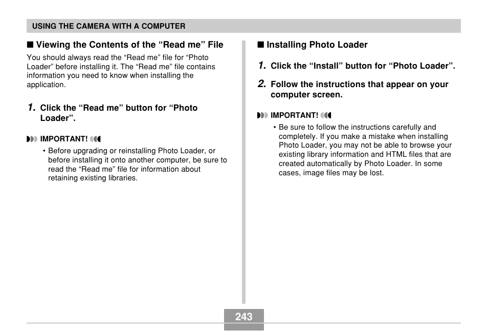 Casio EX-Z850 User Manual | Page 243 / 279