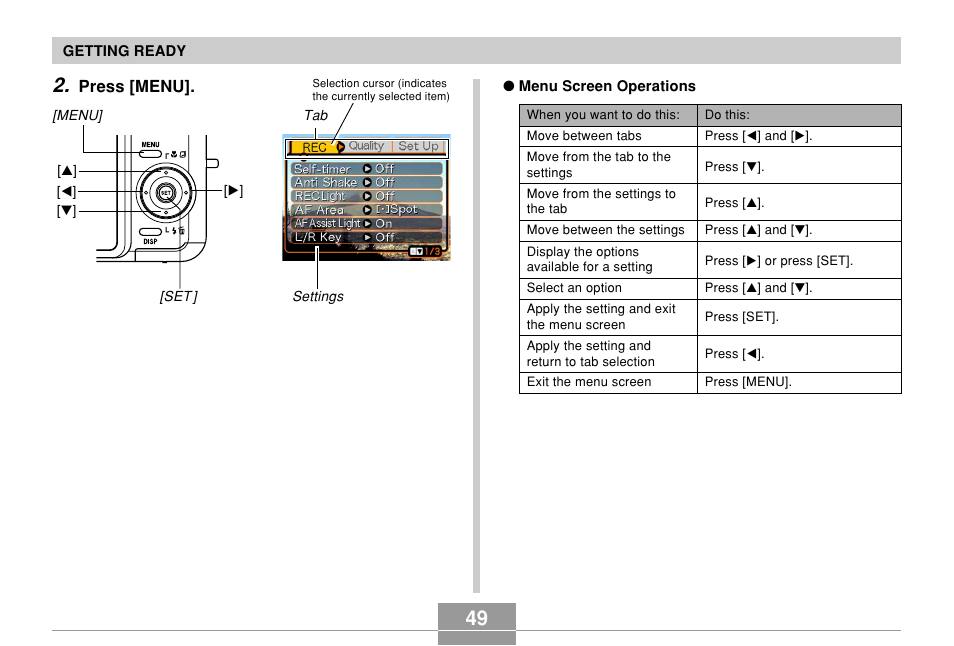 Casio EX-Z850 User Manual | Page 49 / 279