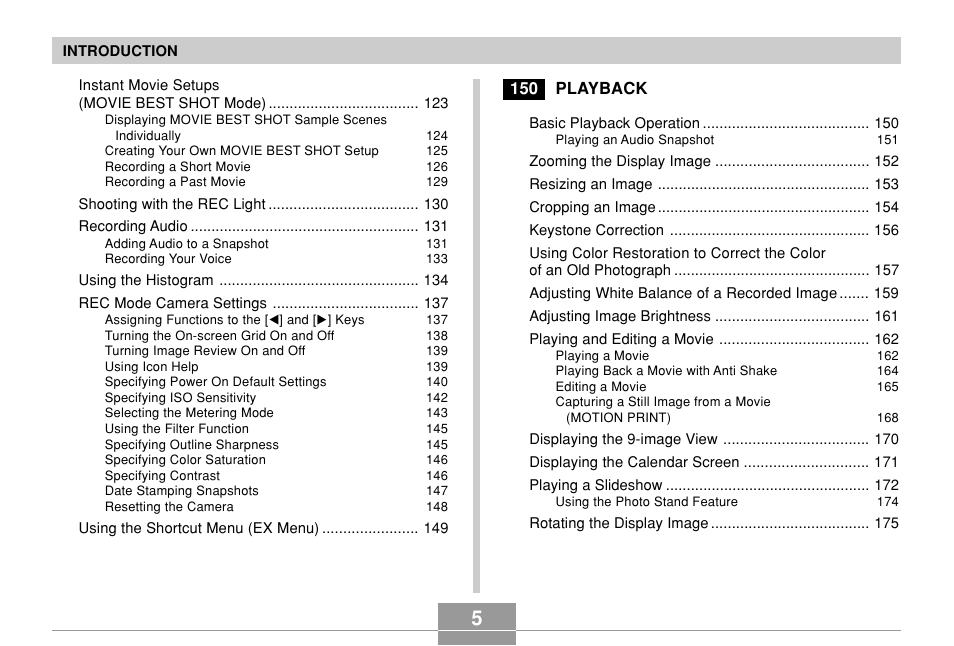 Casio EX-Z850 User Manual | Page 5 / 279