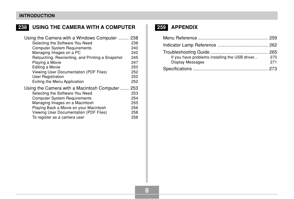 Casio EX-Z850 User Manual | Page 8 / 279