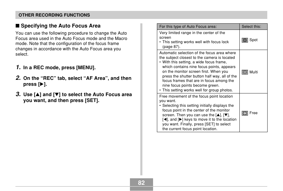 Casio EX-Z850 User Manual | Page 82 / 279