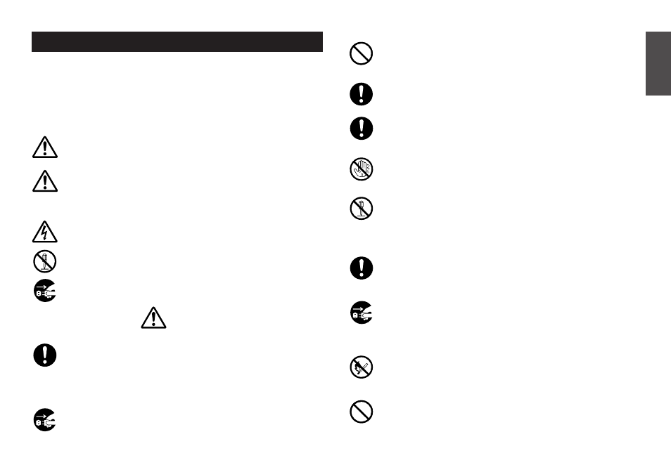 Important safety precautions, English, About safety precaution symbols | Examples, Warning | Casio KL-7200E User Manual | Page 2 / 29