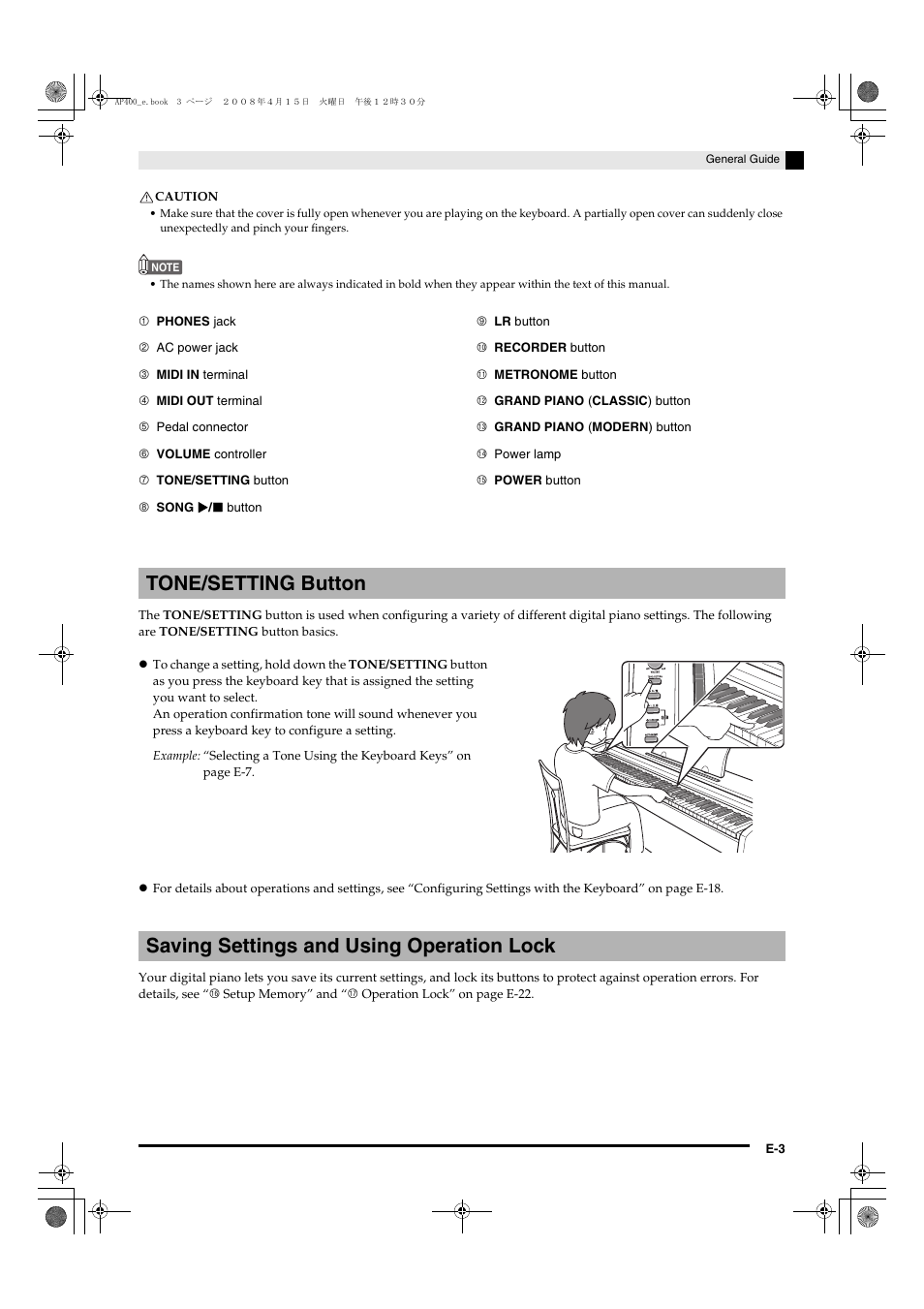 Casio Celviano AP-400 User Manual | Page 7 / 37