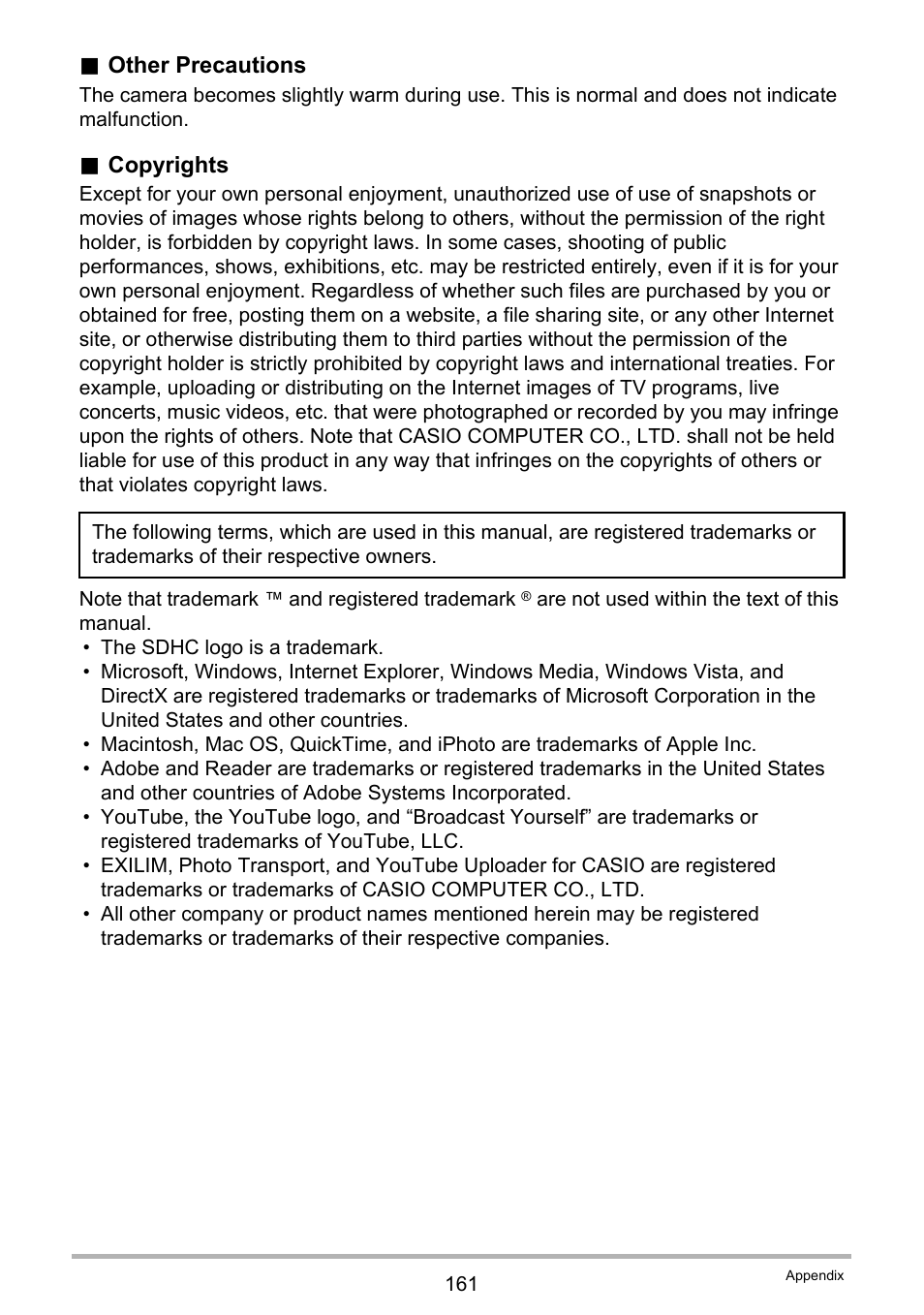 Casio EX-FS10 User Manual | Page 161 / 184