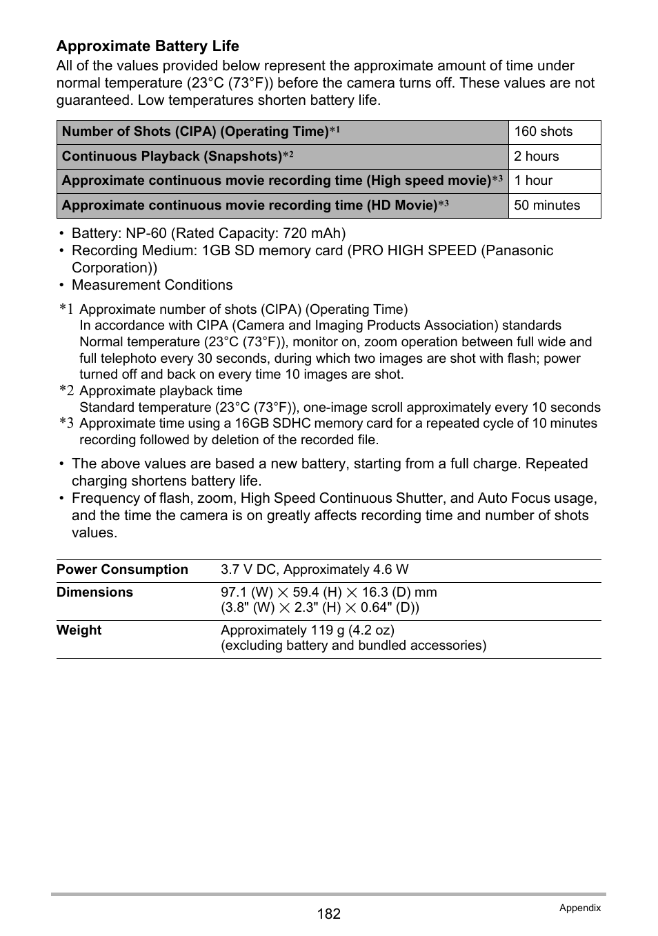 Ge 182 for | Casio EX-FS10 User Manual | Page 182 / 184