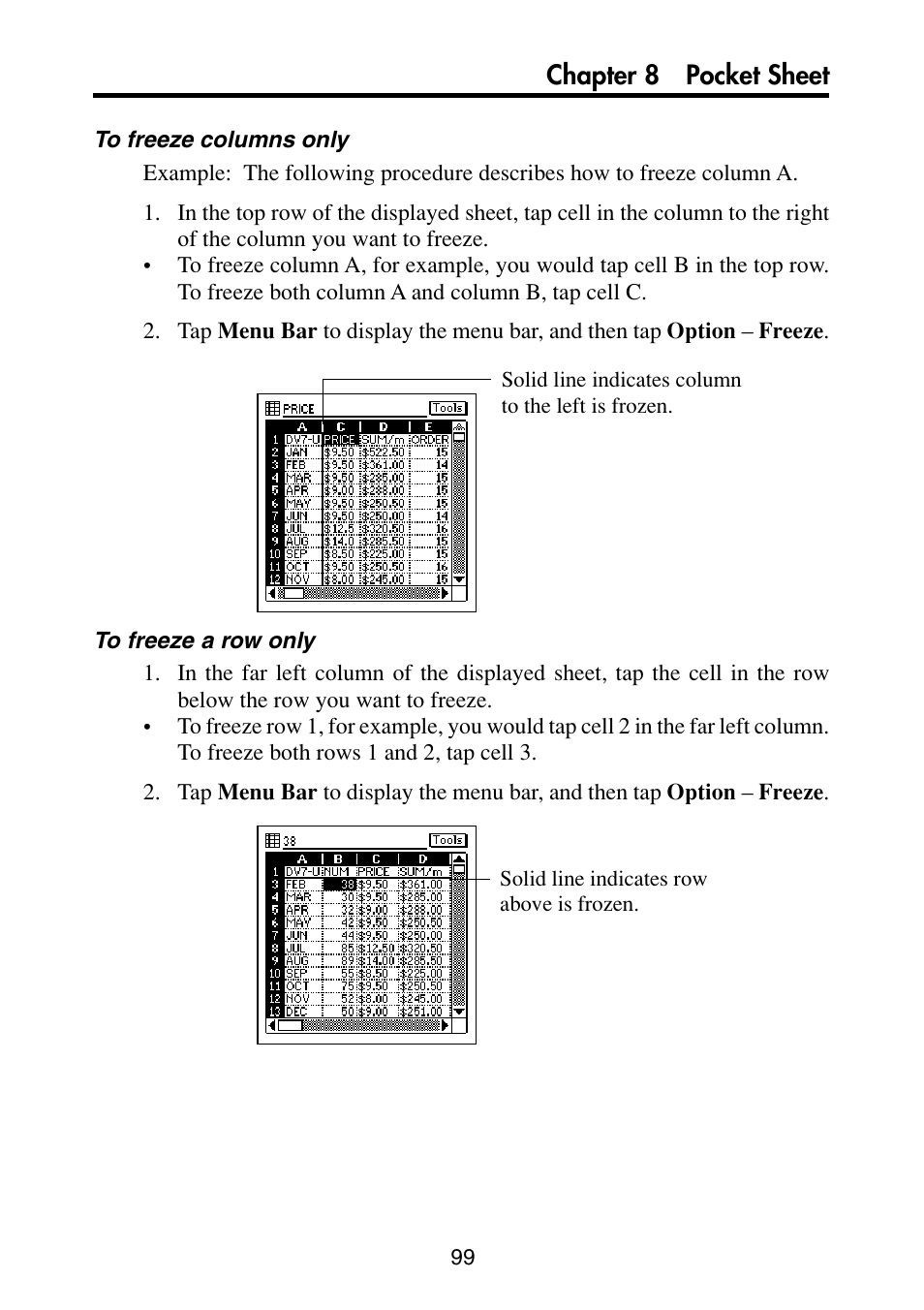 Chapter 8 pocket sheet | Casio PV-S6100 User Manual | Page 101 / 189