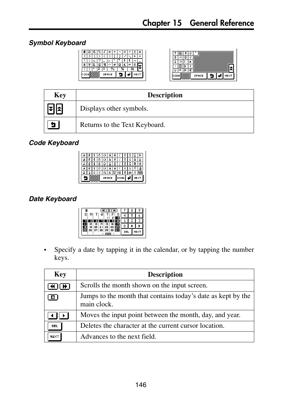 Chapter 15 general reference | Casio PV-S6100 User Manual | Page 148 / 189