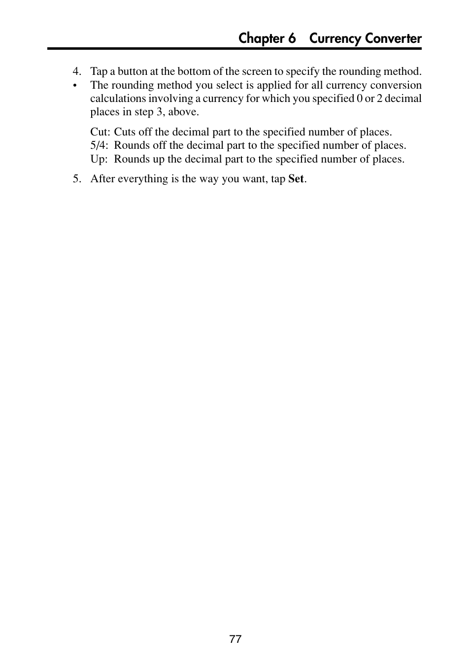 Chapter 6 currency converter | Casio PV-S6100 User Manual | Page 79 / 189