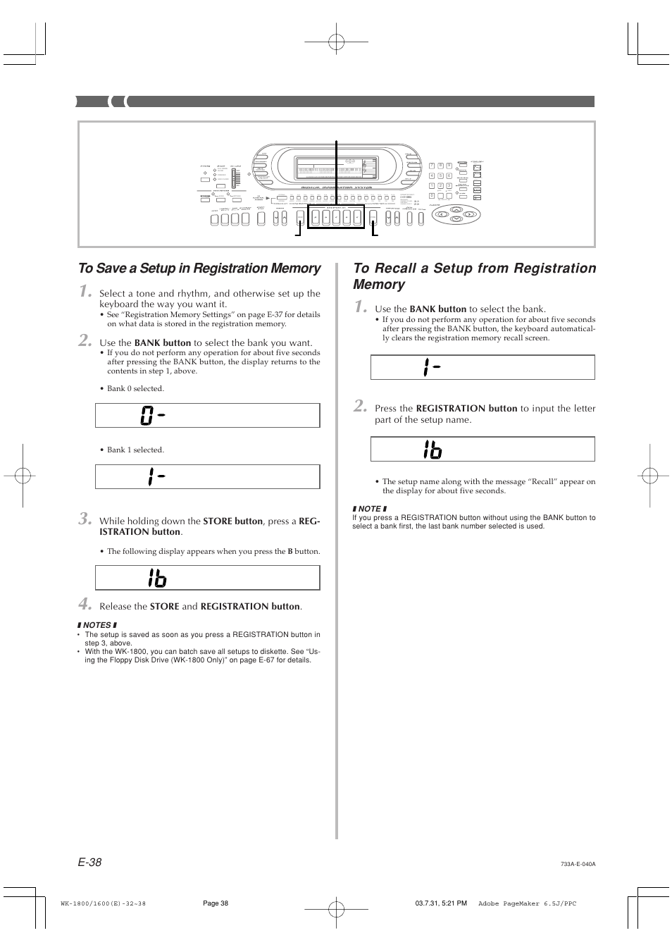 E-38 | Casio WK1800 User Manual | Page 40 / 96