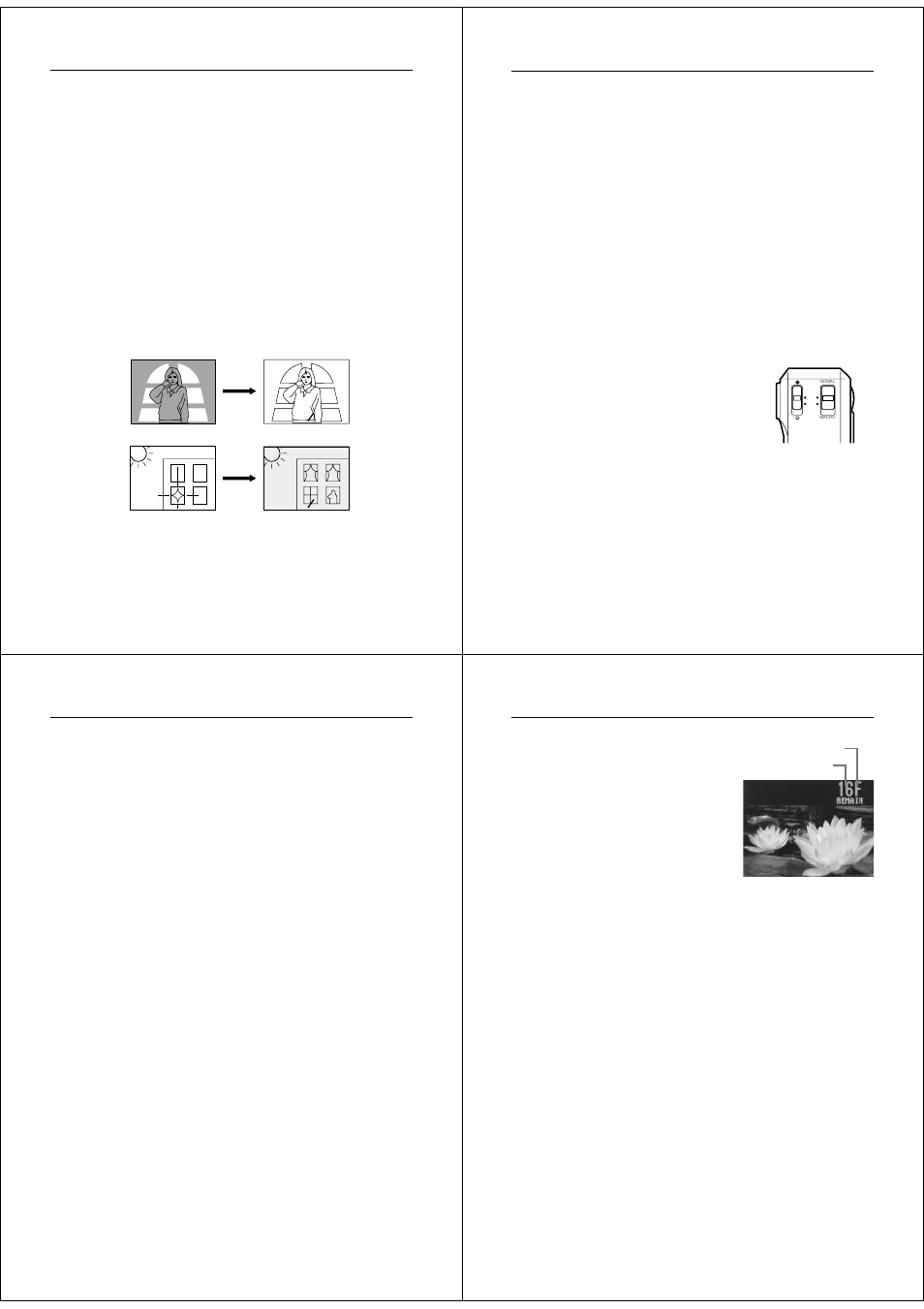 Exposure adjustment, Changing the aperture setting, Record mode displays | Casio QV-120 User Manual | Page 7 / 17