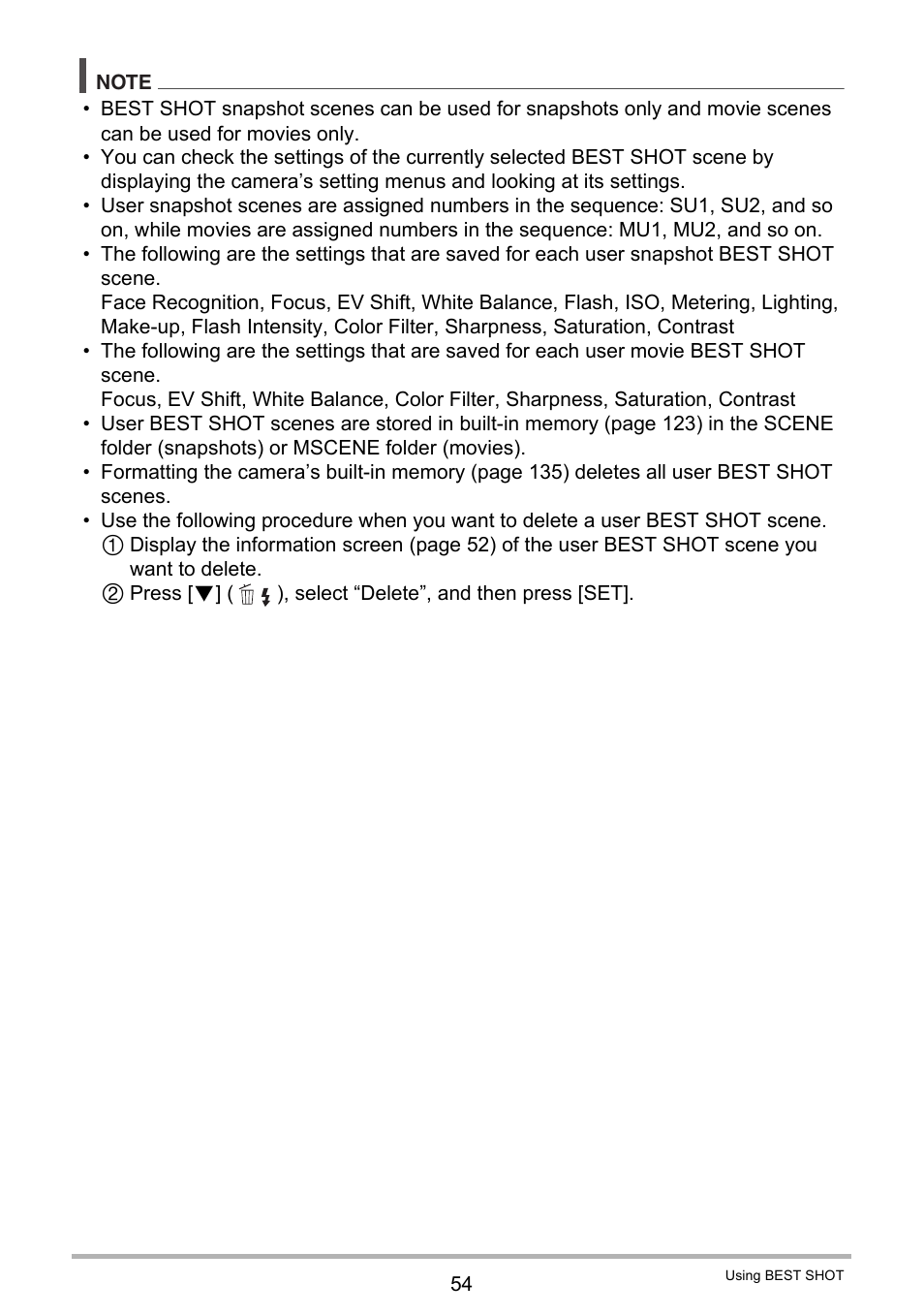 Casio EXILIM K1124PCM2DMX User Manual | Page 54 / 169