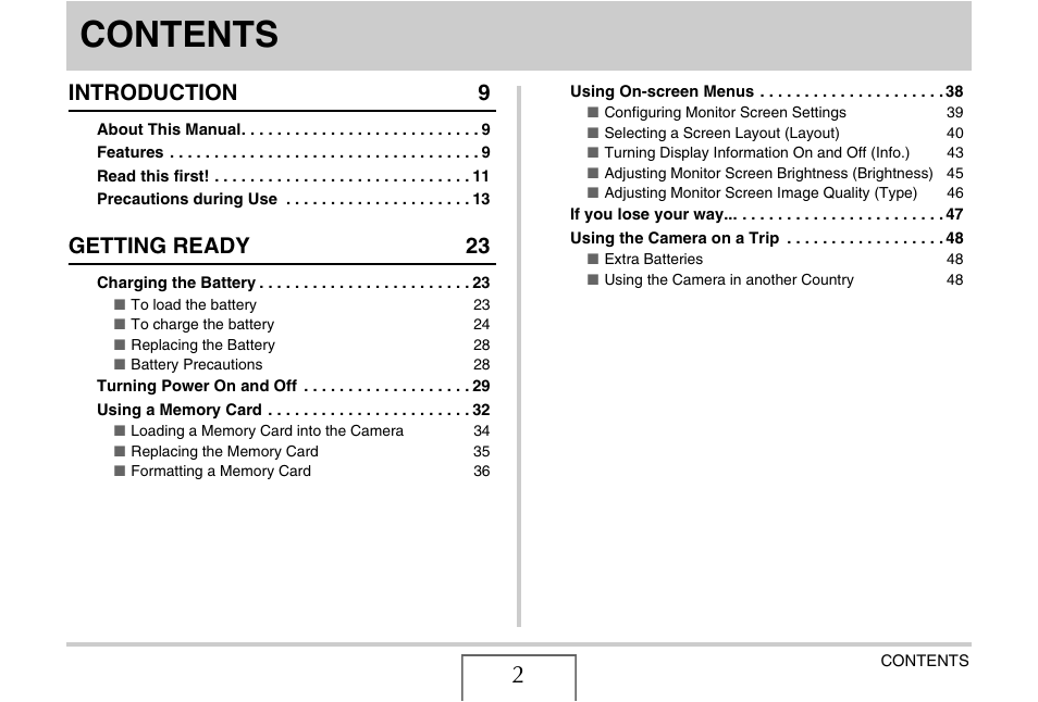 Casio YC-430 PJ User Manual | Page 2 / 248
