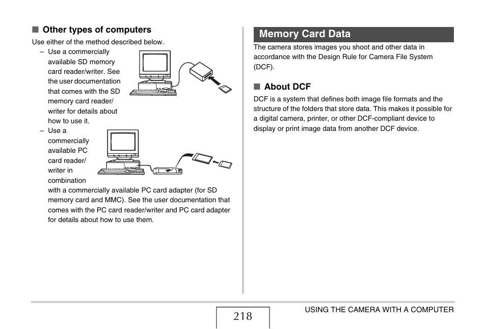 Memory card data | Casio YC-430 PJ User Manual | Page 218 / 248