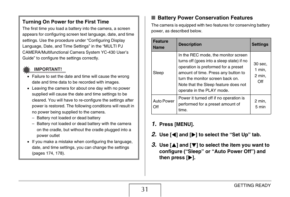 Casio YC-430 PJ User Manual | Page 31 / 248