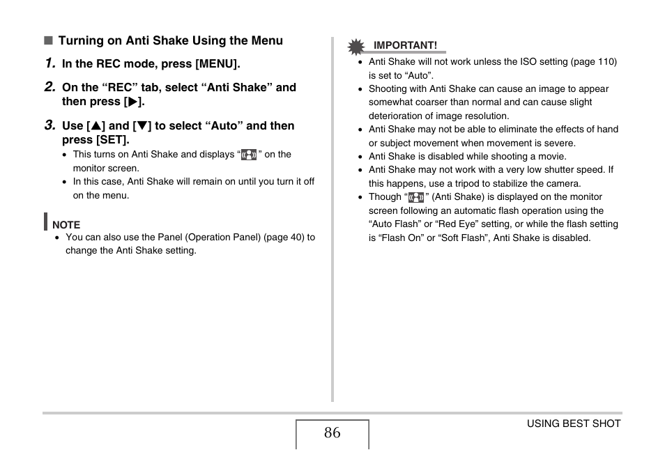 Casio YC-430 PJ User Manual | Page 86 / 248