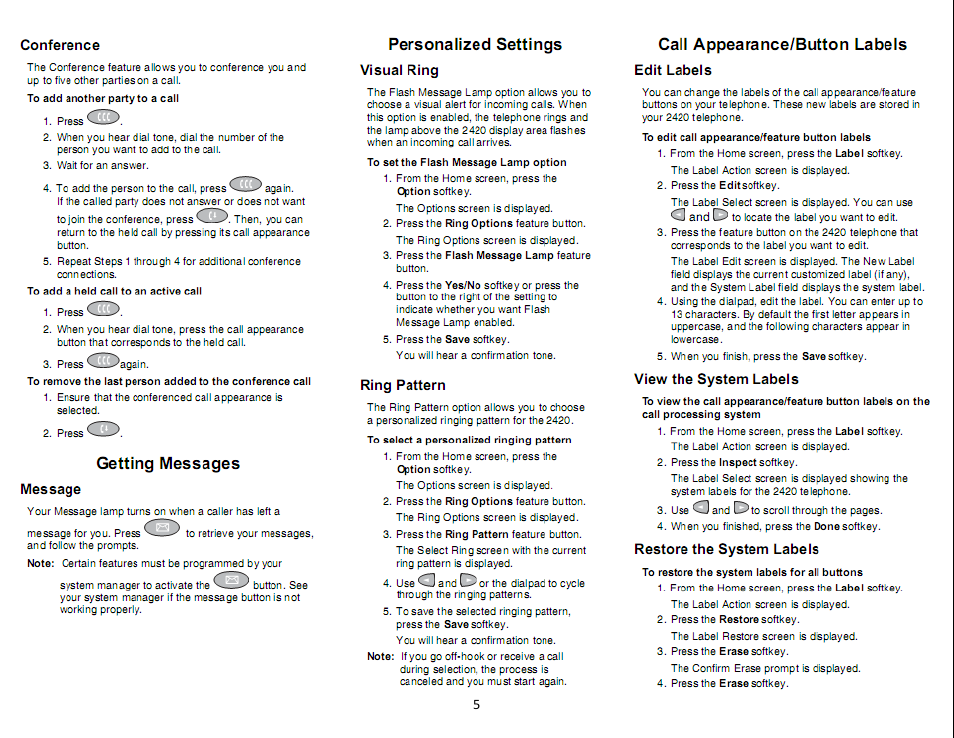 Avaya DC-NET 2420 User Manual | Page 5 / 8