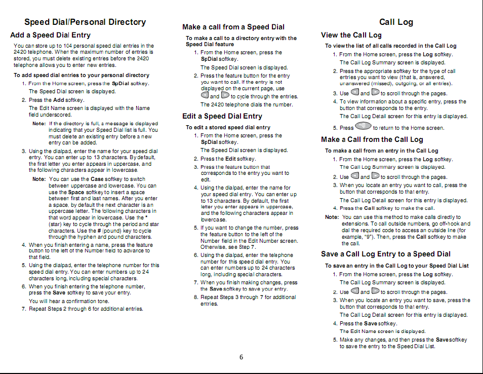 Avaya DC-NET 2420 User Manual | Page 6 / 8