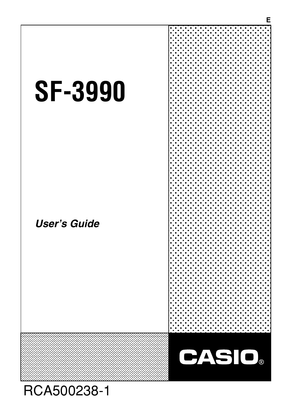 Casio Digital Diary SF-3990 User Manual | 31 pages