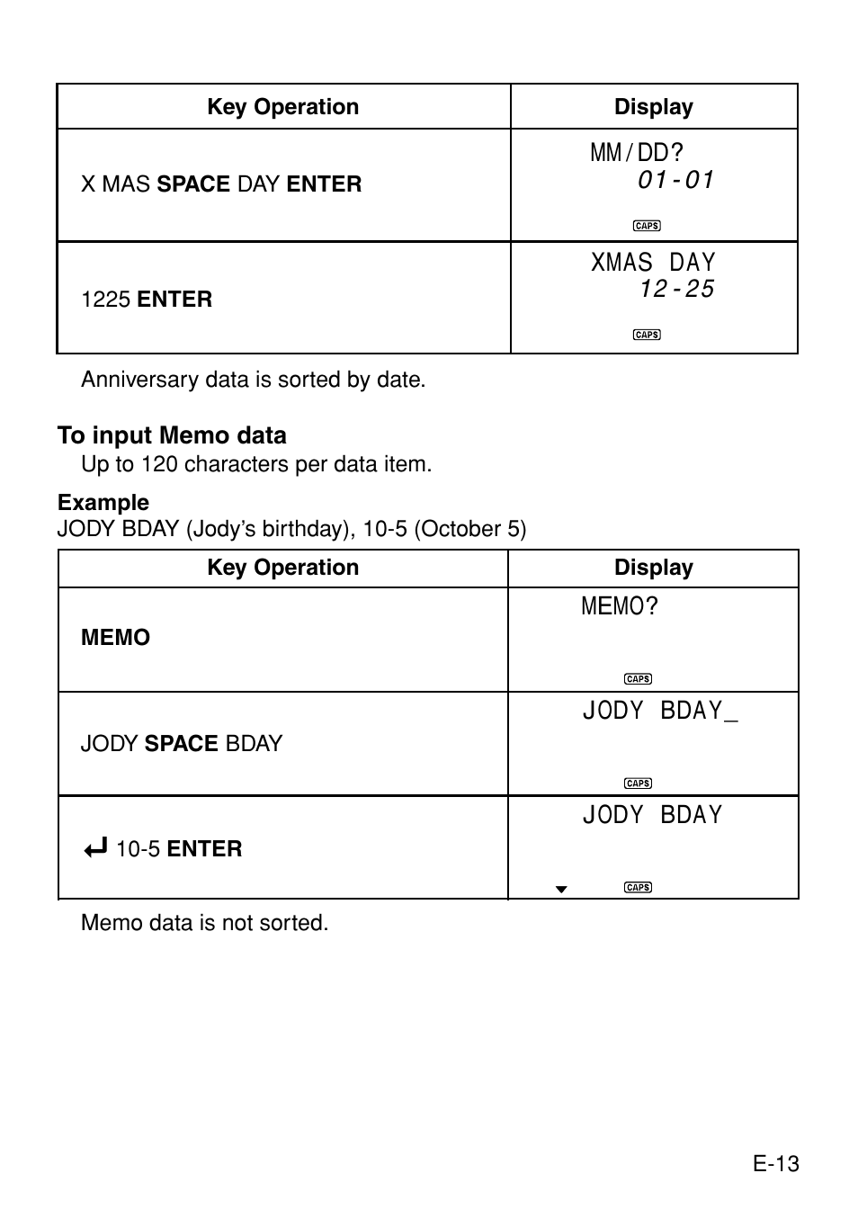Casio Digital Diary SF-3990 User Manual | Page 15 / 31