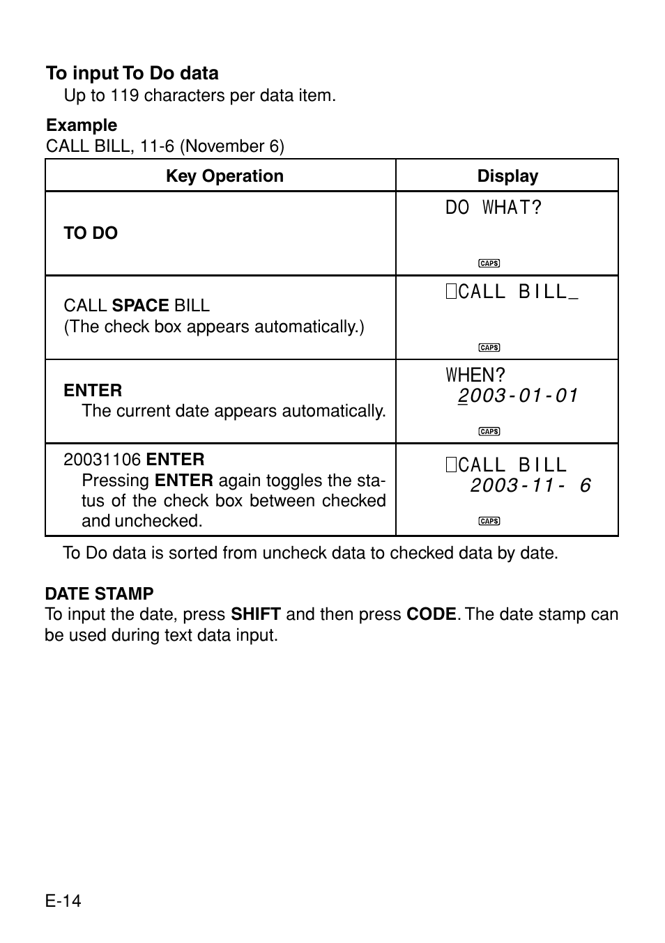 Casio Digital Diary SF-3990 User Manual | Page 16 / 31