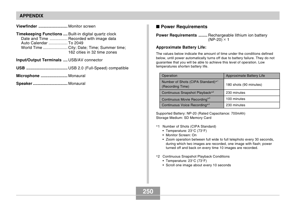 Casio EX-Z5 User Manual | Page 250 / 252