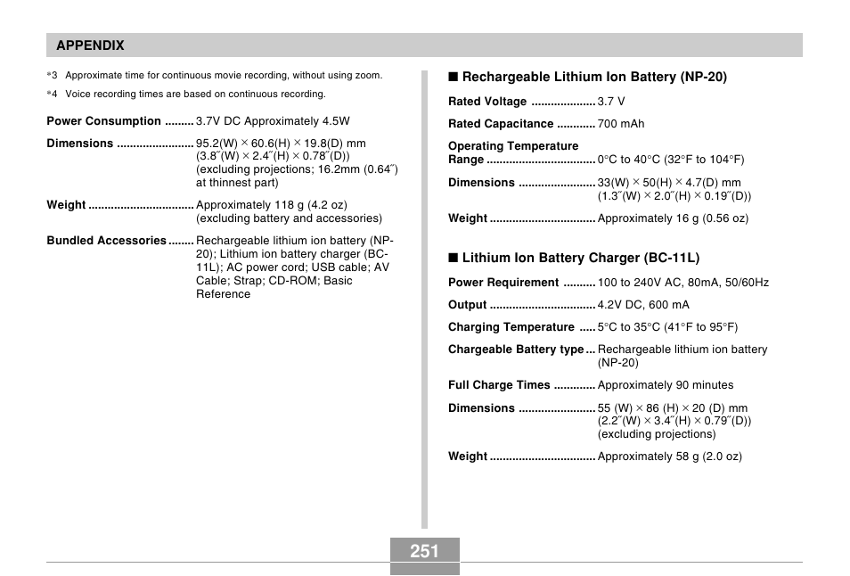 Casio EX-Z5 User Manual | Page 251 / 252