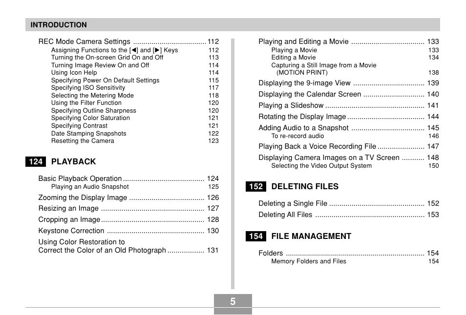 Casio EX-Z5 User Manual | Page 5 / 252