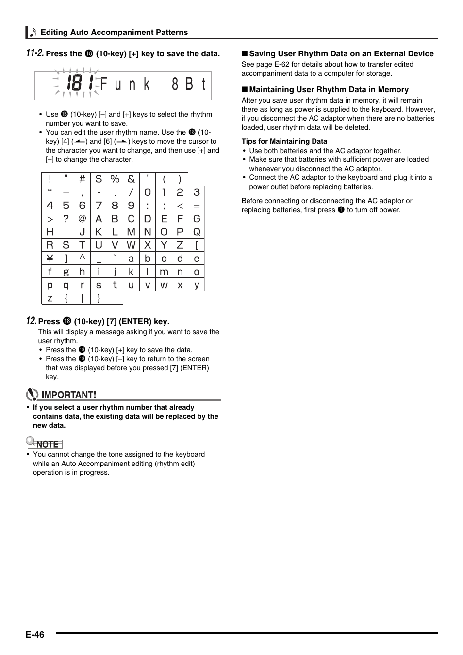 Casio WK210ES1A User Manual | Page 48 / 75