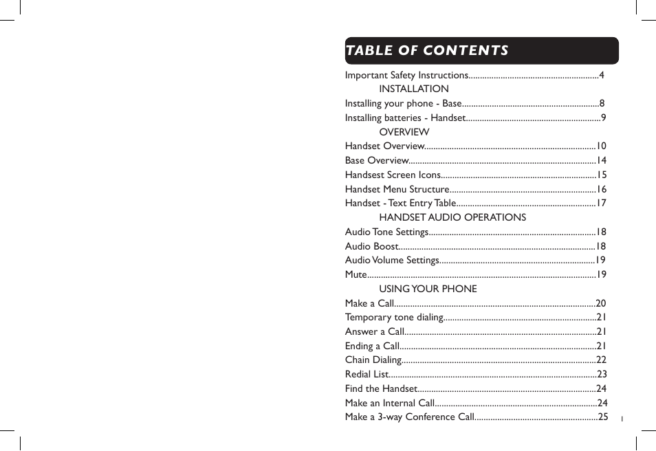 Clarity D704 User Manual | Page 2 / 25