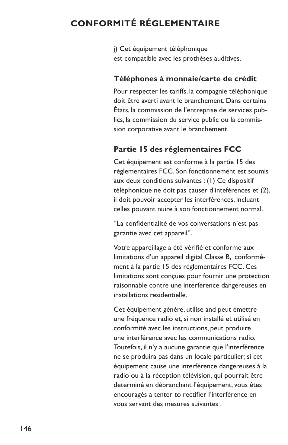 Clarity C4210 User Manual | Page 146 / 152