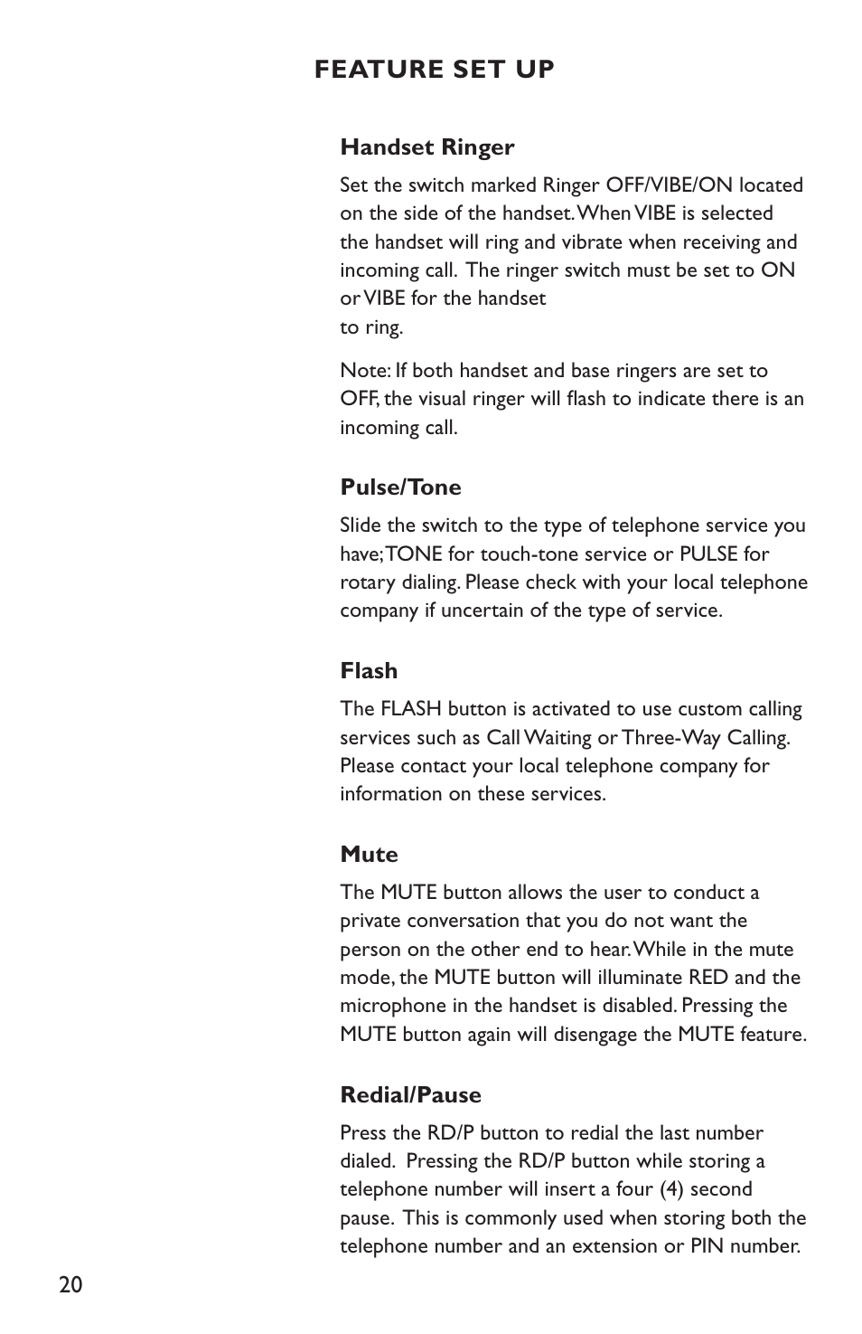 Clarity C4210 User Manual | Page 20 / 152