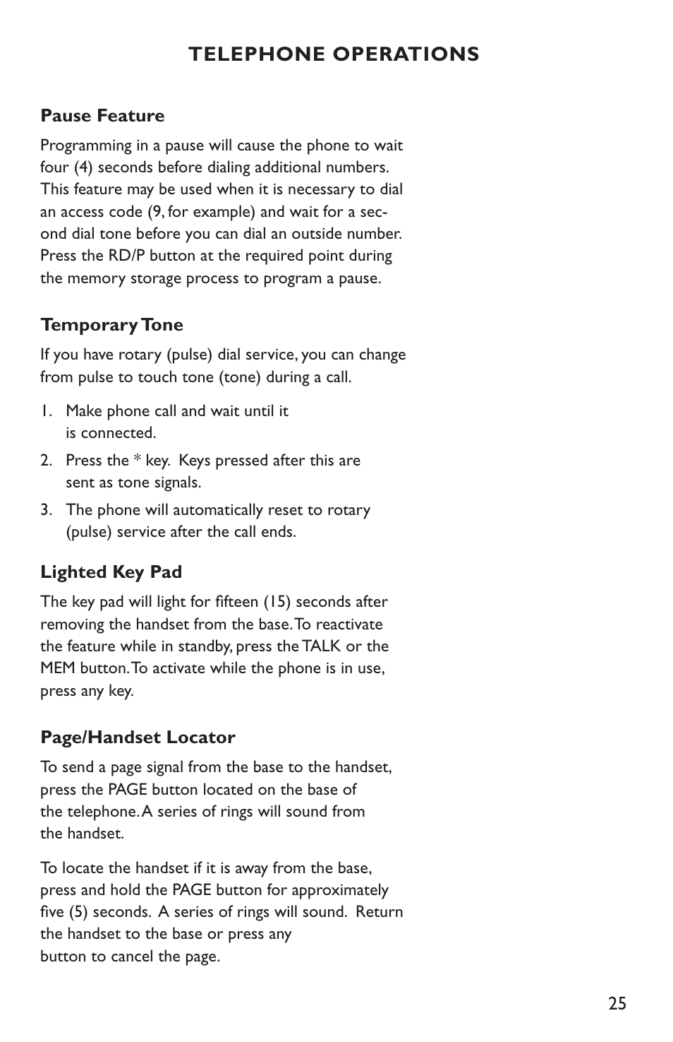 Clarity C4210 User Manual | Page 25 / 152