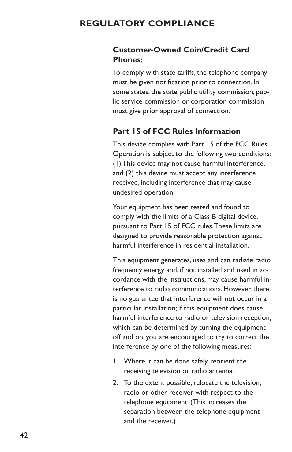 Clarity C4210 User Manual | Page 42 / 152