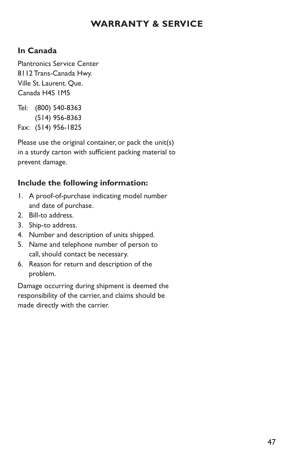 Clarity C4210 User Manual | Page 47 / 152