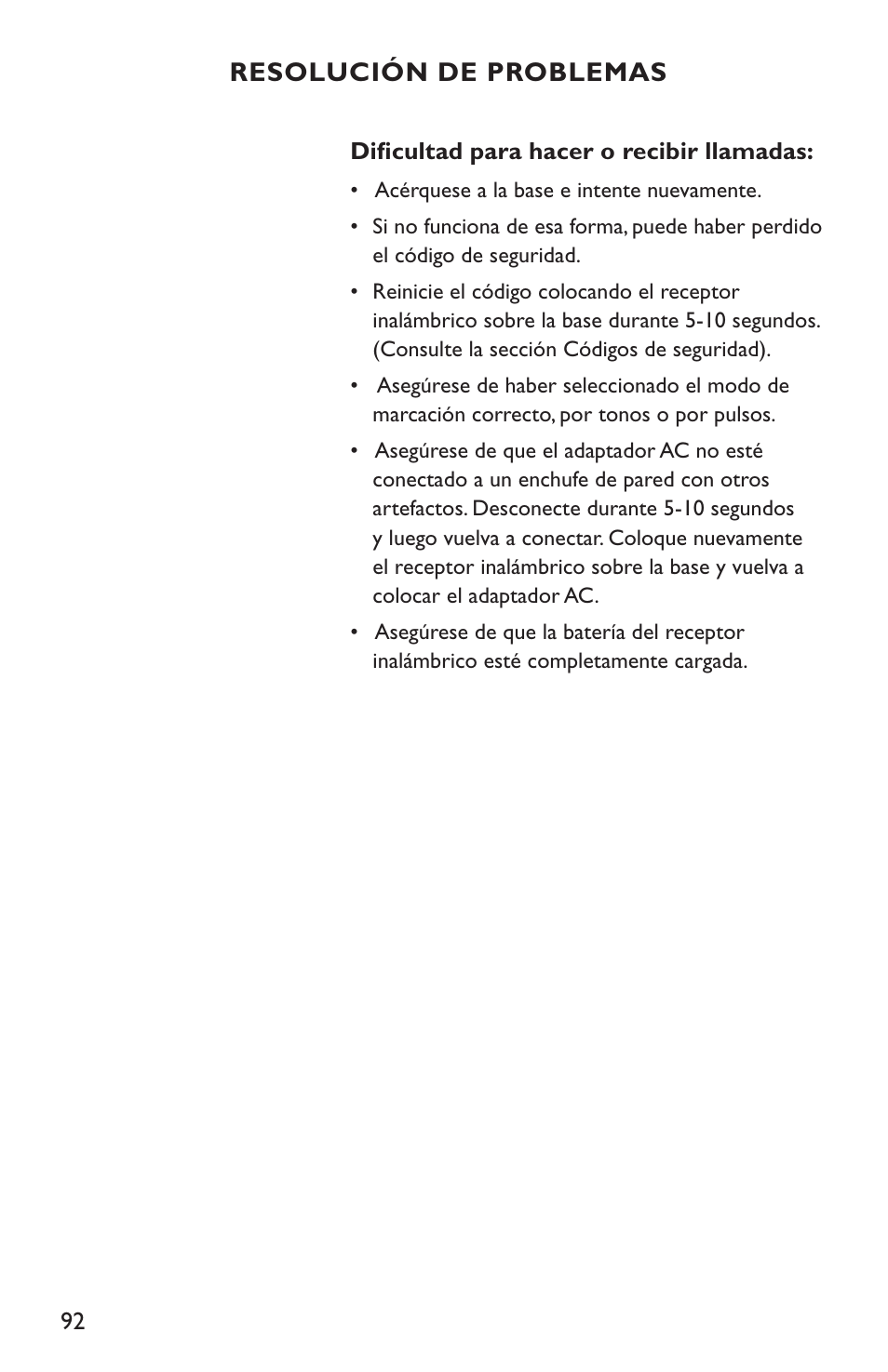 Clarity C4210 User Manual | Page 92 / 152